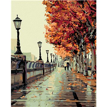 

Diamondi - PODZIMNÍ PROCHÁZKA, 40x50 cm, bez rámu a bez vypnutí plátna