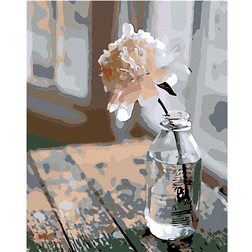 

Diamondi - KVĚTINA V LAHVI, 40x50 cm, vypnuté plátno na rám