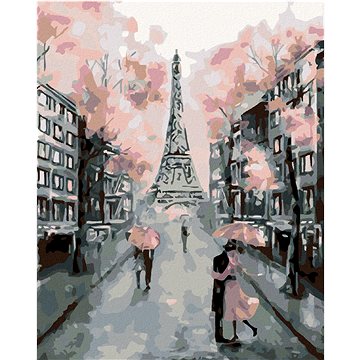 

Diamondi - KVETOUCÍ PAŘÍŽ, 40x50 cm, vypnuté plátno na rám