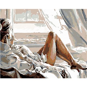 

Diamondi - Diamantové malování - POHLED Z OKNA, 40x50 cm, bez rámu a bez vypnutí plátna