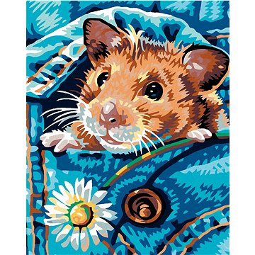 

Diamondi - Diamantové malování - KŘEČEK S KOPRETINKOU, 40x50 cm, Vypnuté plátno na rám