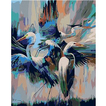 

Diamondi - VOLAVKY, 40x50 cm, bez rámu a bez vypnutí plátna