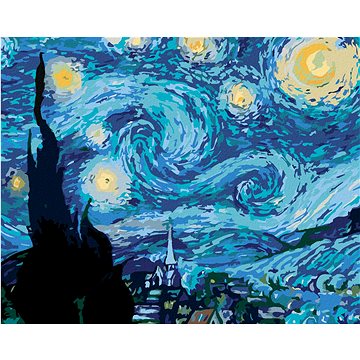 

Diamondi - HVĚZDNÁ NOC (VAN GOGH), 40x50 cm, bez rámu a bez vypnutí plátna