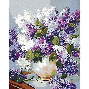 

Diamondi - ŠEŘÍKY VE VÁZE SE ZLATÝM OKRAJEM, 40x50 cm, vypnuté plátno na rám