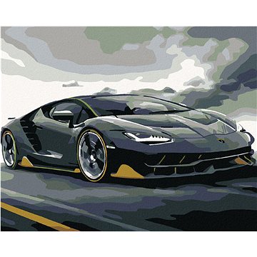 

Diamondi - LAMBORGHINI, 40x50 cm, bez rámu a bez vypnutí plátna