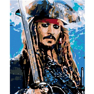 

Diamondi - JACK SPARROW II, 40x50 cm, vypnuté plátno na rám