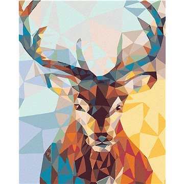 

Diamondi - JELEN, 40x50 cm, vypnuté plátno na rám