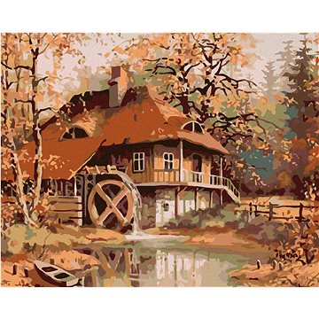 

Diamondi - STARÝ MLÝN, 40x50 cm, vypnuté plátno na rám