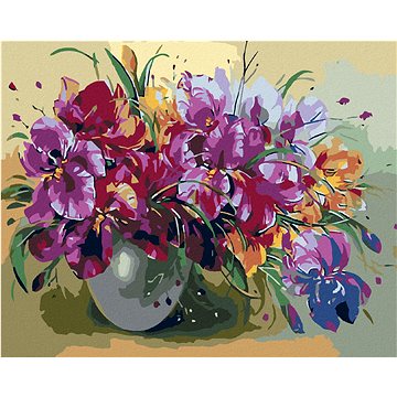 

Diamondi - KOSATCE VE VÁZE, 40x50 cm, bez rámu a bez vypnutí plátna