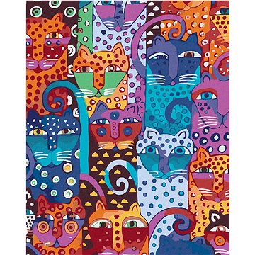 

Diamondi - DIVOKÉ KOČKY, 40x50 cm, bez rámu a bez vypnutí plátna