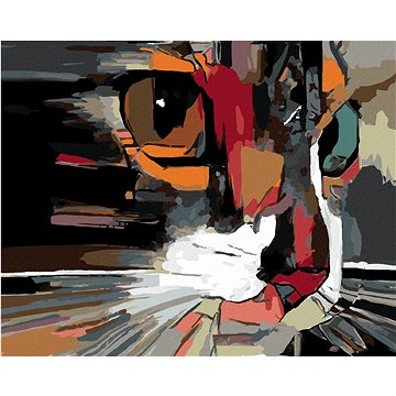 

Diamondi - ABSTRAKTNÍ KOČKA, 40x50 cm, bez rámu a bez vypnutí plátna
