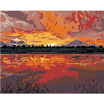 

Diamondi - KRÁSNÝ ZÁPAD SLUNCE, 40x50 cm, vypnuté plátno na rám