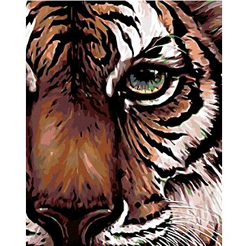 

Diamondi - Diamantové malování - POHLED TYGRA, 40x50 cm, bez rámu a bez vypnutí plátna