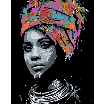 

Diamondi - AFRICKÁ KRÁSKA, 40x50 cm, vypnuté plátno na rám