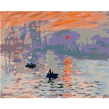

Diamondi - VÝCHOD SLUNCE (C.MONET), 40x50 cm, bez rámu a bez vypnutí plátna