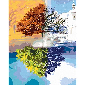

Diamondi - CYKLUS V ROCE, 40x50 cm, bez rámu a bez vypnutí plátna