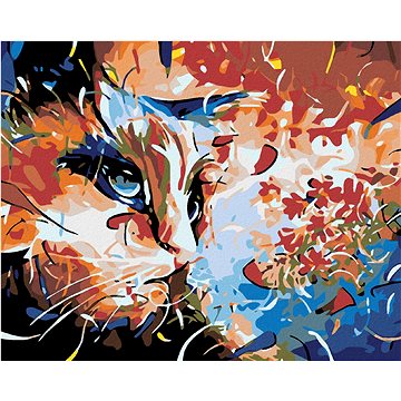 

Diamondi - KOČIČÍ ABSTRAKCE, 40x50 cm, vypnuté plátno na rám