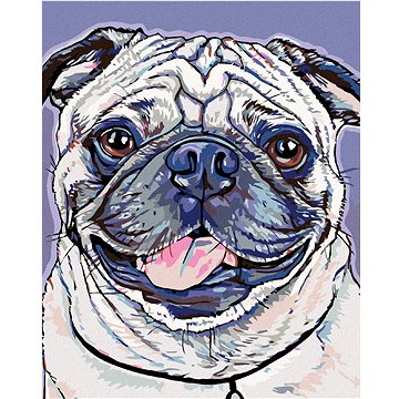 

Diamondi - MOPSÍK, 40x50 cm, bez rámu a bez vypnutí plátna