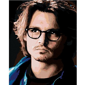 

Diamondi - JOHNNY DEPP, 40x50 cm, vypnuté plátno na rám