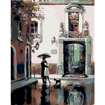 

Diamondi - LOUČENÍ PŘED BRANOU, 40x50 cm, bez rámu a bez vypnutí plátna