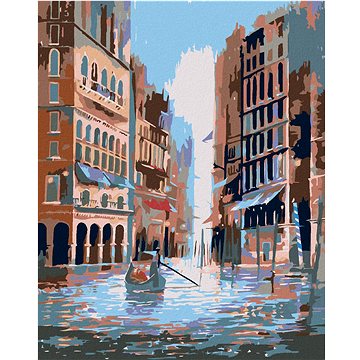 

Diamondi - PLAVBA MEZI BUDOVAMI, 40x50 cm, vypnuté plátno na rám