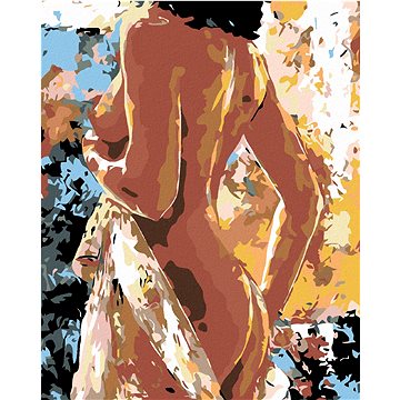 

Diamondi - KRÁSNÁ NAHÁ ŽENA, 40x50 cm, bez rámu a bez vypnutí plátna