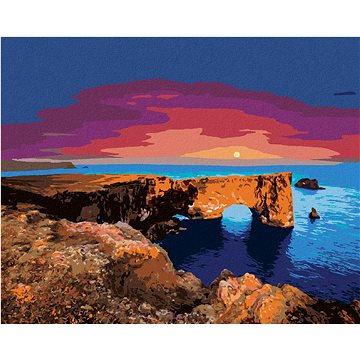 

Diamondi - FANTASTICKÝ OBLOUK V ATLANTSKÉM OCEÁNU, 40x50 cm, vypnuté plátno na rám
