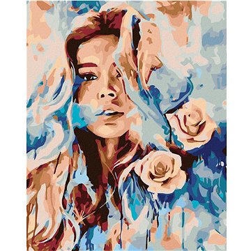 

Diamondi - RŮŽOVÁ ŽENA, 40x50 cm, bez rámu a bez vypnutí plátna