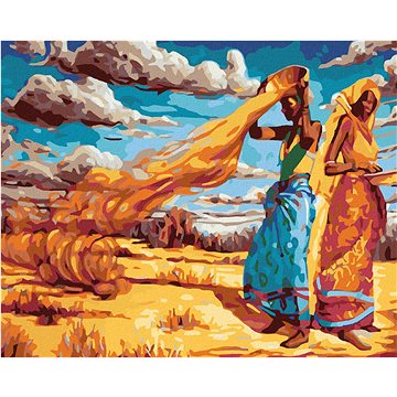 

Diamondi - AFRICKÉ ŽENY, 40x50 cm, bez rámu a bez vypnutí plátna
