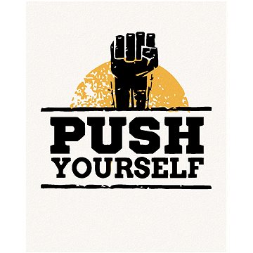 

Diamondi - PUSH YOURSELF, 40x50 cm, vypnuté plátno na rám