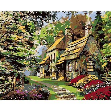 

Diamondi - POHÁDKOVÁ CHALOUPKA, 40x50 cm, bez rámu a bez vypnutí plátna