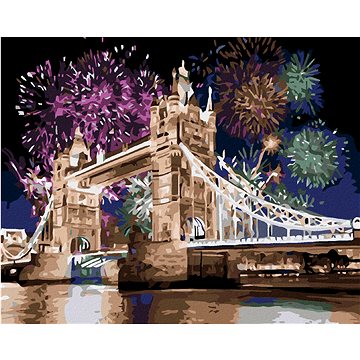 

Diamondi - TOWER BRIDGE, 40x50 cm, bez rámu a bez vypnutí plátna
