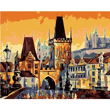

Diamondi - KARLŮV MOST, 40x50 cm, vypnuté plátno na rám
