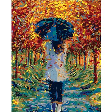 

Diamondi - V PARKU POD DEŠTNÍKEM, 40x50 cm, bez rámu a bez vypnutí plátna