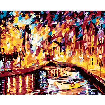 

Diamondi - LOĎKY V BENÁTKÁCH, 40x50 cm, bez rámu a bez vypnutí plátna