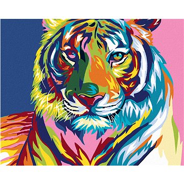 

Diamondi - Diamantové malování - TYGR, 40x50 cm, bez rámu a bez vypnutí plátna