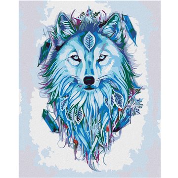 

Diamondi - LAPAČ SNŮ S VLKEM, 40x50 cm, bez rámu a bez vypnutí plátna