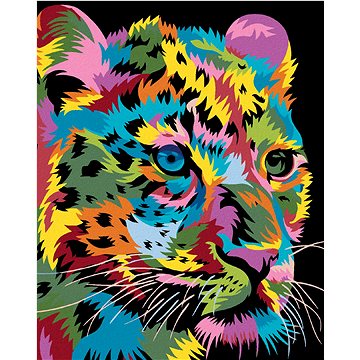 

Diamondi - BAREVNÝ LEOPARD, 40x50 cm, bez rámu a bez vypnutí plátna