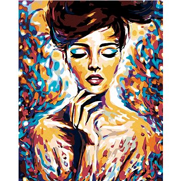 

Diamondi - ŽENA V BARVÁCH, 40x50 cm, vypnuté plátno na rám