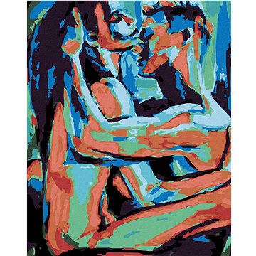 

Diamondi - BAREVNÍ MILENCI, 40x50 cm, vypnuté plátno na rám