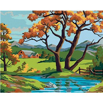 

Diamondi - STROM U POTŮČKU, 40x50 cm, bez rámu a bez vypnutí plátna