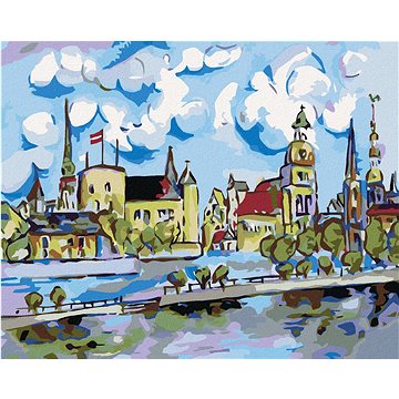 

Diamondi - CESTA K MĚSTU, 40x50 cm, bez rámu a bez vypnutí plátna