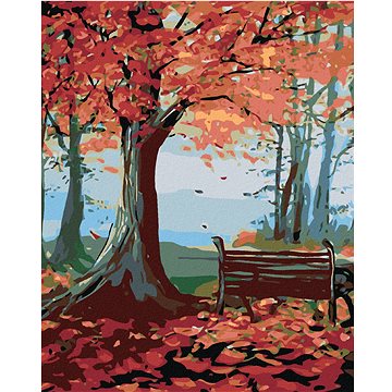 

Diamondi - LAVIČKA A PODZIMNÍ STROM, 40x50 cm, bez rámu a bez vypnutí plátna