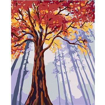 

Diamondi - VYSOKÝ PODZIMNÍ STROM, 40x50 cm, vypnuté plátno na rám
