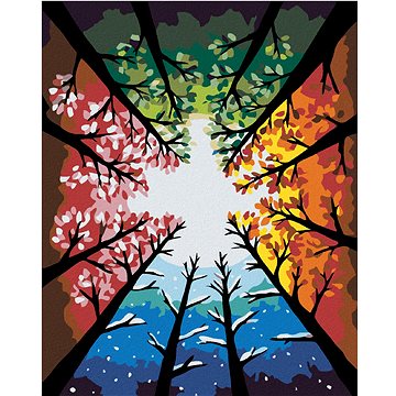 

Diamondi - ČTVERO OBDOBÍ, 40x50 cm, vypnuté plátno na rám