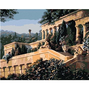 

Diamondi - ARCHITEKTURA V ZAHRADĚ, 40x50 cm, bez rámu a bez vypnutí plátna