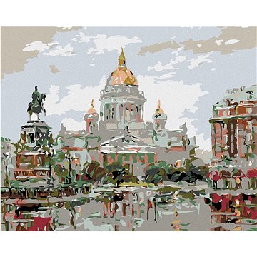 

Diamondi - KATEDRÁLA SVATÉHO IZÁKA, 40x50 cm, vypnuté plátno na rám