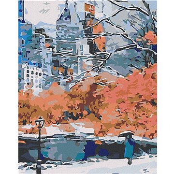 

Diamondi - PARK V NEW YORKU, 40x50 cm, vypnuté plátno na rám