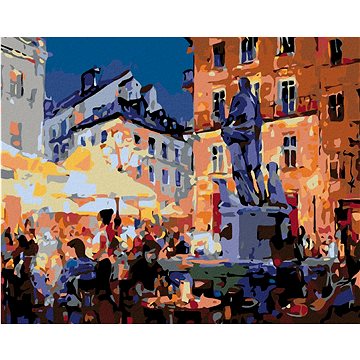 

Diamondi - Diamantové malování - RESTAURACE POD SOCHOU, 40x50 cm, Vypnuté plátno na rám