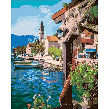 

Diamondi - VÝHLED OD RYBÁŘE NA MOŘE, 40x50 cm, bez rámu a bez vypnutí plátna
